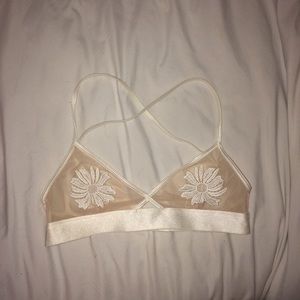 FOREVER 21 Daisy Patch Mesh Bralette